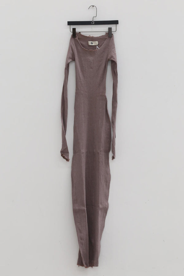 Marc Le Bihan 21915 Silk Shrinkage Stretch One-Piece Dress Collection French High-Level Handmade MLB-21916-JMG Old Rose PMLB4